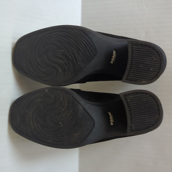 Dr. Scholl's Rumor Comfort Block Heeled Loafers  6.5 M Black Gold Tone Studs - Picture 16 of 16